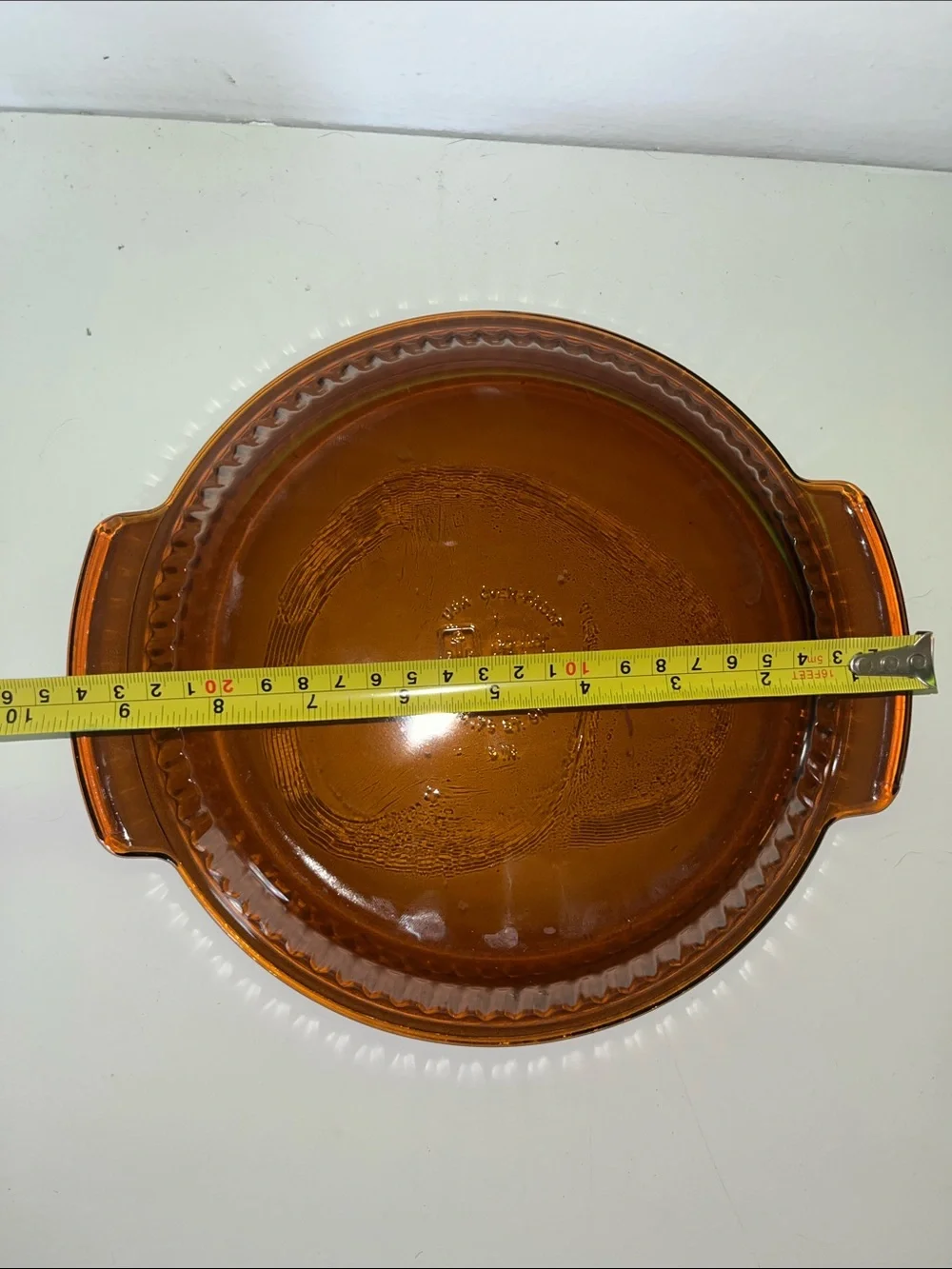 Anchor Hocking Amber Glass Bake Dish with Handles - Home Kitchen
